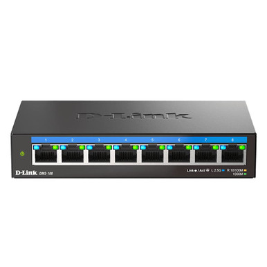 D-Link 7-Port Multi-Gigabit (2.5Gb) Unmanaged Ethernet Switch - 2 x 2. –  D-Link Systems, Inc