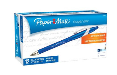 Paper Mate FlexGrip Retractable Ballpoint Pens, Fine Point (0.8mm)