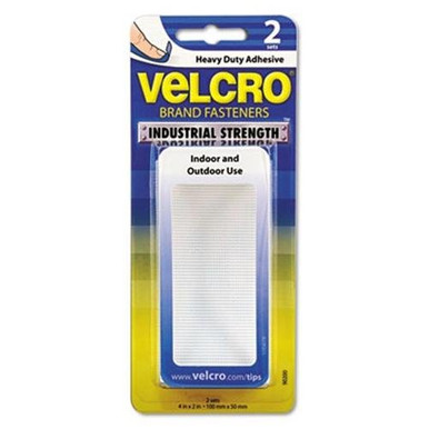VELCRO 2-Count Fastener Tape 4 Inch x 2 Inch Strips - 90200