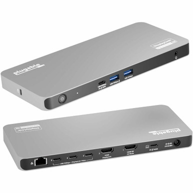 Plugable USB C Docking Station 5 Monitors, 140W | Beach Audio