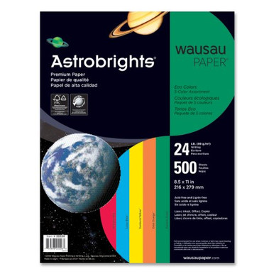 Astro Astrobrights Paper, 8.5 x 11, Lunar blue - 500 sheets