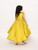 Girls Yellow High Low Katarina Dress With Hair Pin