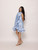 JANYAS CLOSET Elegant Azure Ruffle Dress