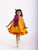 JANYAS CLOSET Mustard Yellow Ella Dress With Hair Pin*