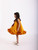 JANYAS CLOSET Mustard Yellow Ella Dress With Hair Pin*