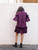 Sample Teen Purple Ruffle Dress with Bow Tie Collar