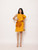 Mustard yellow teen party dress