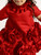 JANYAS CLOSET Fantasy Blooms Baby Dress in Red