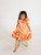 Janyas Closet:  Peach Neoprene Fiona Floral A-Line Dress