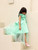 Green Flower girl dress