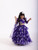 JANYAS CLOSET  Purple Blue Printed Lehenga Skirt with Top Blouse Co- Ord Set