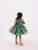 JANYAS CLOSET Green Printed Heart Party Dress With Hair Pin*