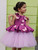 Butterfly Party Wear Peplum Dress With Hair Accessory