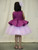 Butterfly Party Wear Peplum Dress With Hair Accessory