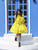 Teens Yellow Taffeta Bow Dress