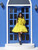 Teens Yellow Taffeta Bow Dress