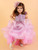 Lisa Embroidered Birthday Party Dress With Hair Accessory