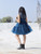 Teens Tiana Teal Blue Dress With Hair Pin *