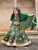 Bottle Green Autmn Bouquet Lehenga Blouse With Dupatta