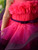 Neon Pink Purple Princess Shaded Gown With Hair Pin