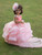 Enchanted Pink Gown With Detachable Train And Hair Accessory