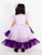 Lilac Butterfly High-Low Gown With Hair Accessory