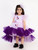 Lilac Butterfly High-Low Gown With Hair Accessory