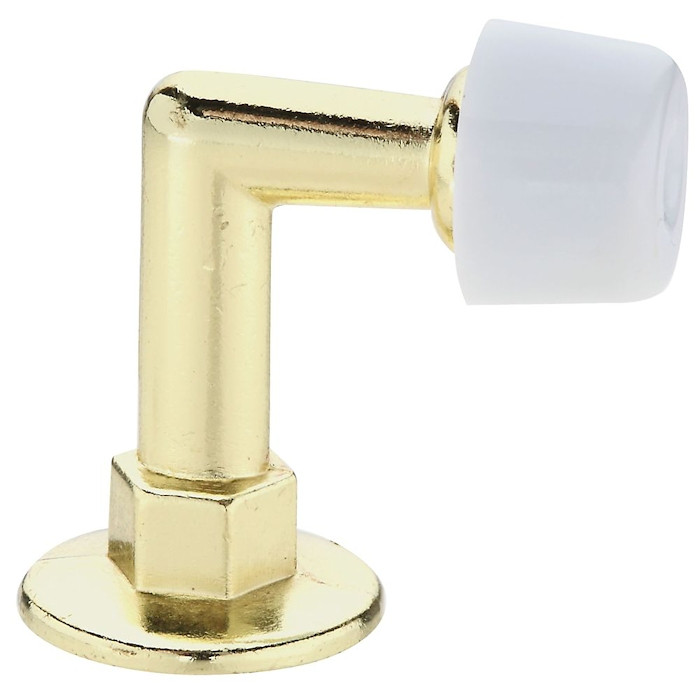Door Stop at 90 Degree Angle Brass Plated