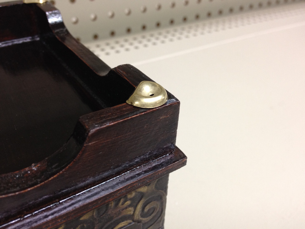 Small Box Feet Solid Brass With Nails Set of Four