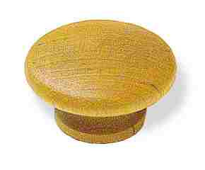 11/2" Large Light Wood Knob D. Lawless Hardware