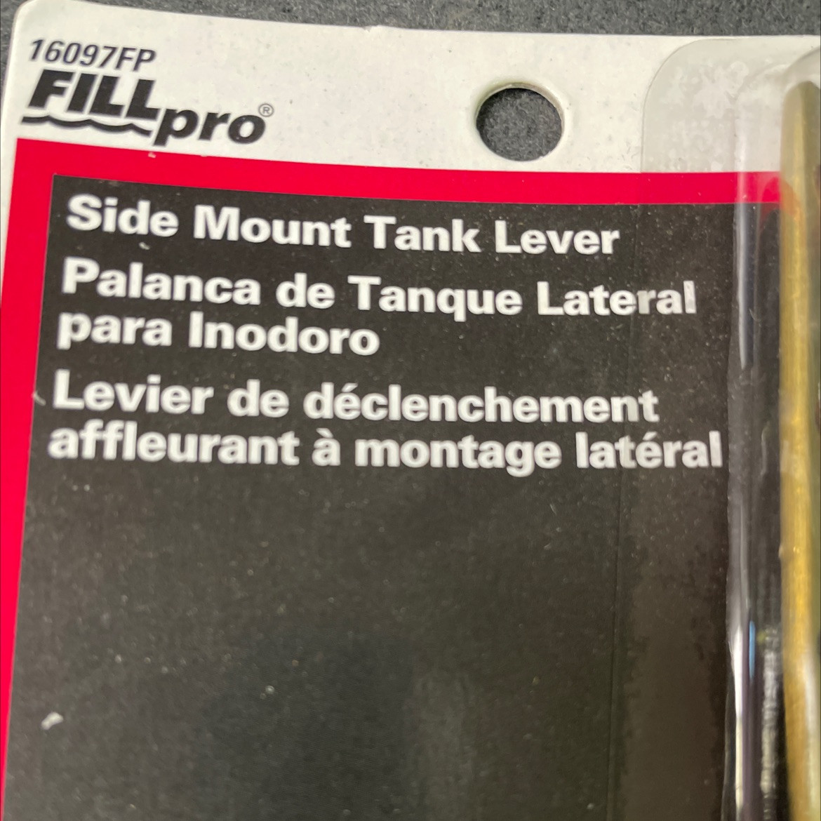 Side Mount Tank Lever