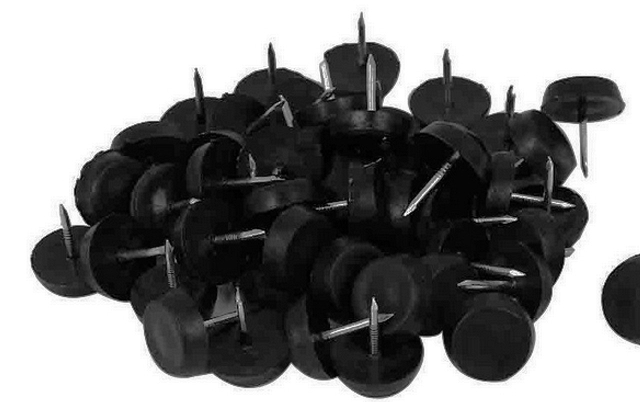 Black Furniture Glide Non Marking Nylon 5/8" (100 Pack)
