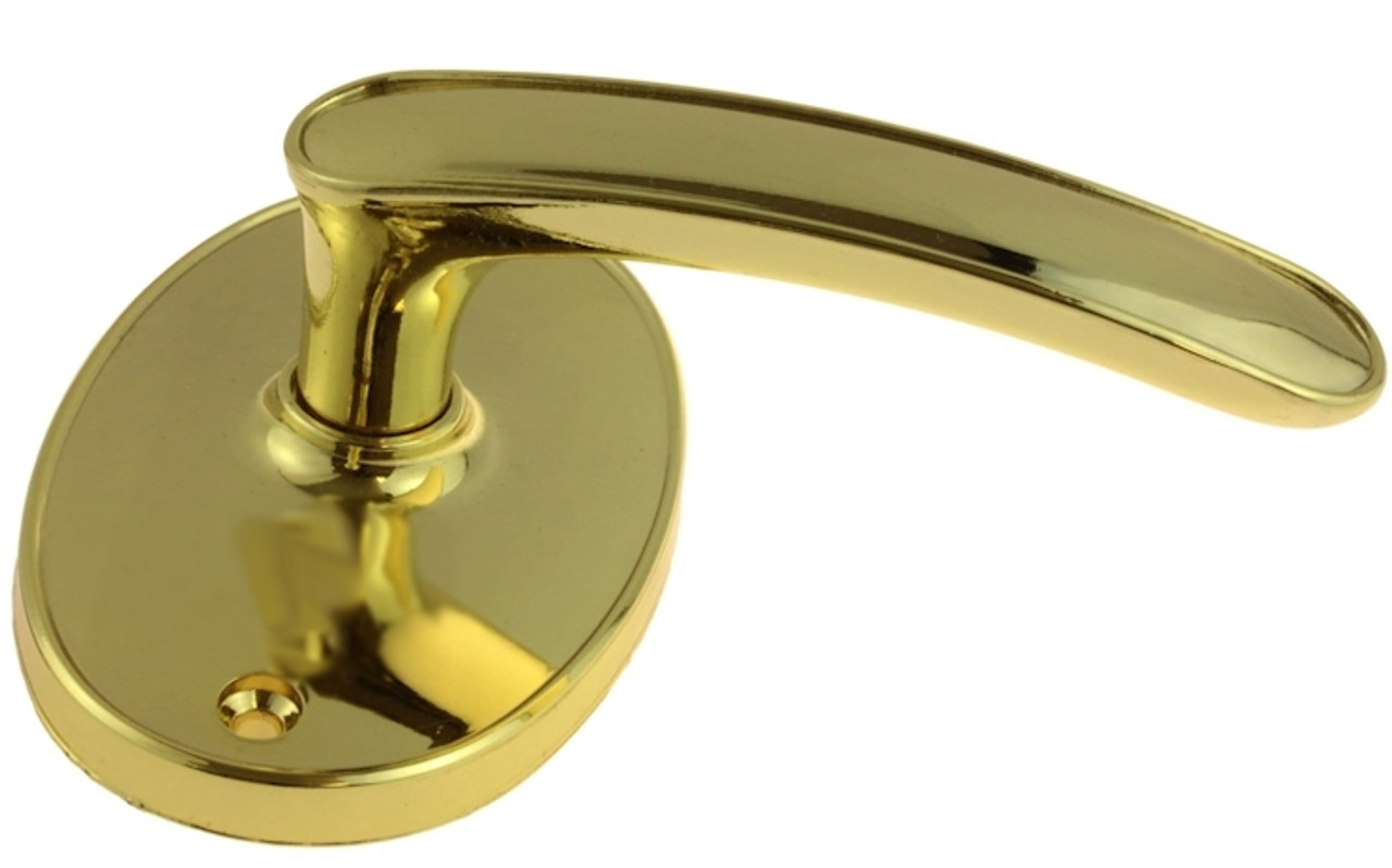 Gainsborough Metaline Bright Brass Passage Hall & Closet Door Knob Set  605RGLBT - D. Lawless Hardware