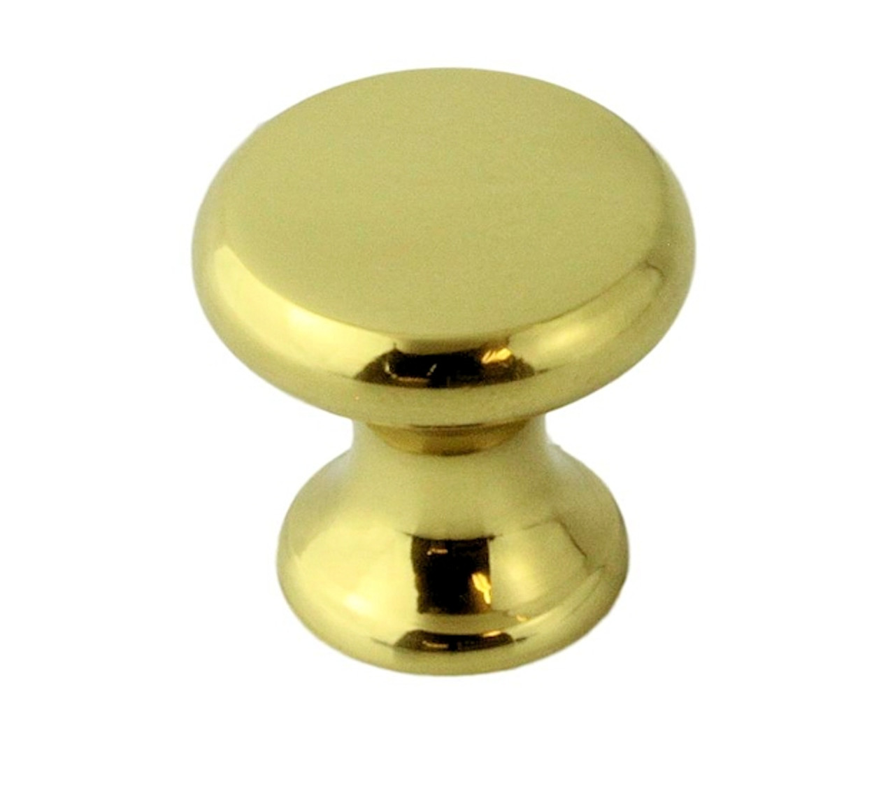 3/4 Classic Small Knob Solid Brass - D. Lawless Hardware
