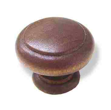 Large Wood Knob With A Raised Button 11/2" OT40111ZWBPH512C D