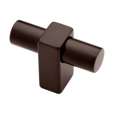 5 Pack) 1-3/4 inch Artesia T Knob Oil Rubbed Bronze - D. Lawless Hardware