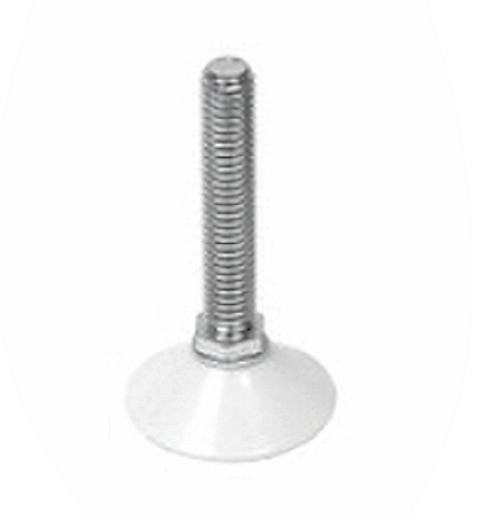 (5 Pack) Adjustable Non-Marking Leveler Floor Glide 2 inch - White- 5/ ...