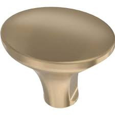 Brainerd Champagne Bronze Ivory Ceramic Cabinet Knob - 1-5/16" Round 9 thumbnail image