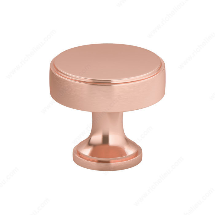 rose gold dresser hardware Transitional Metal Knob - 6884 Flamingo