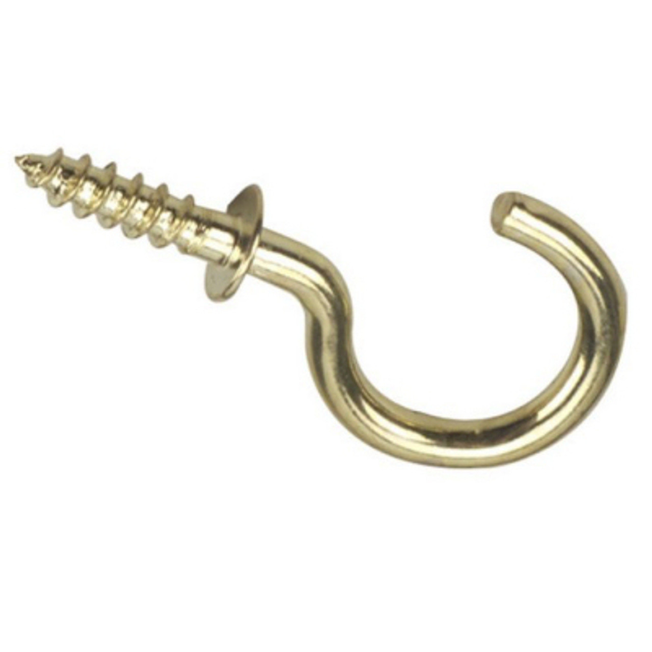 High-Quality Hardware Hooks & Hangers - Cup Hooks - Brass Plated