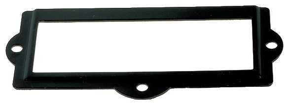 Black Metal Label Holder 31/2"