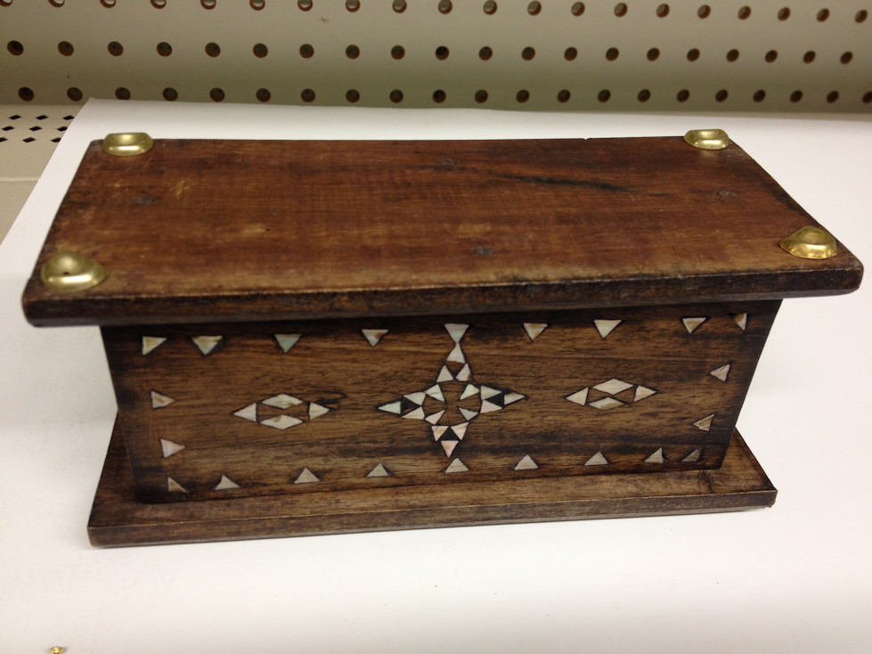 Small Box Feet Solid Brass With Nails Set of Four