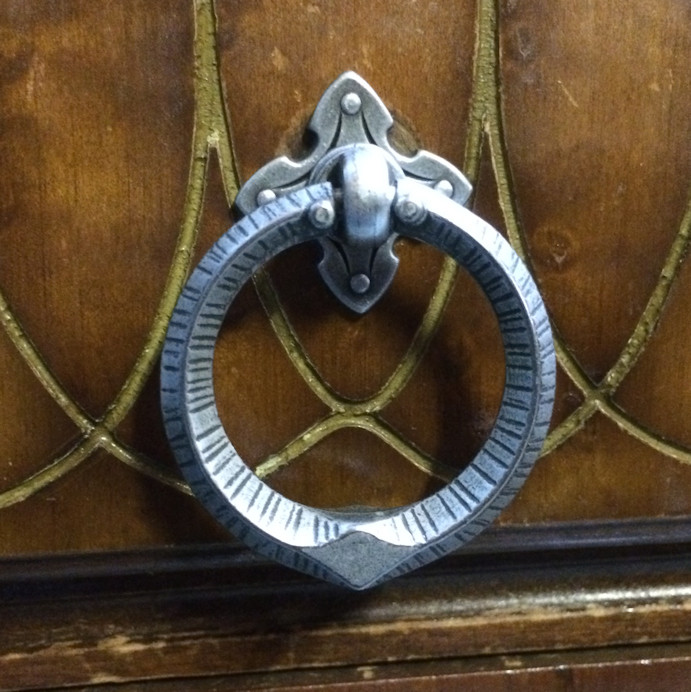 13/4" Ring Pull Antique Iron