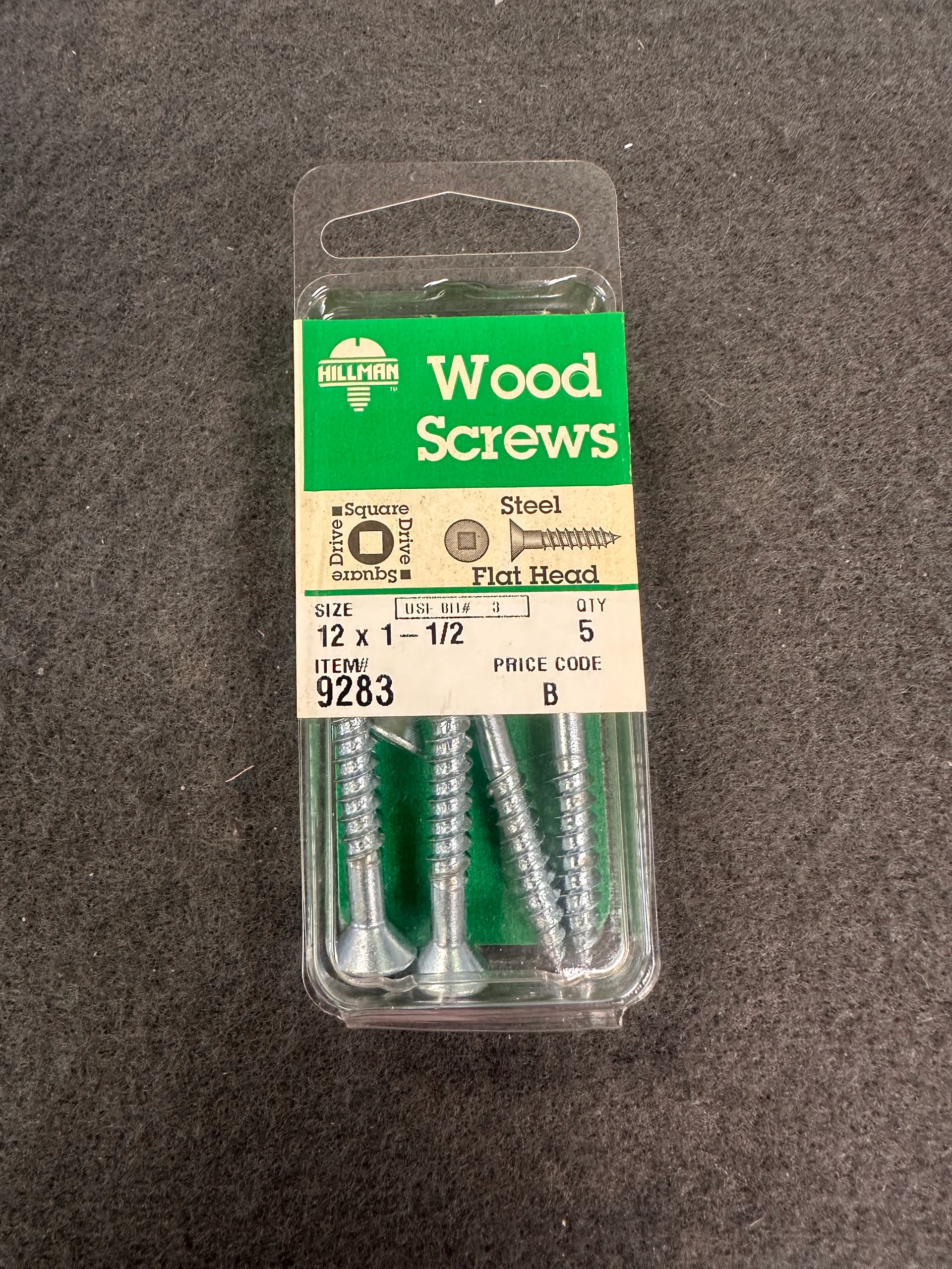 12 In Wood Screws