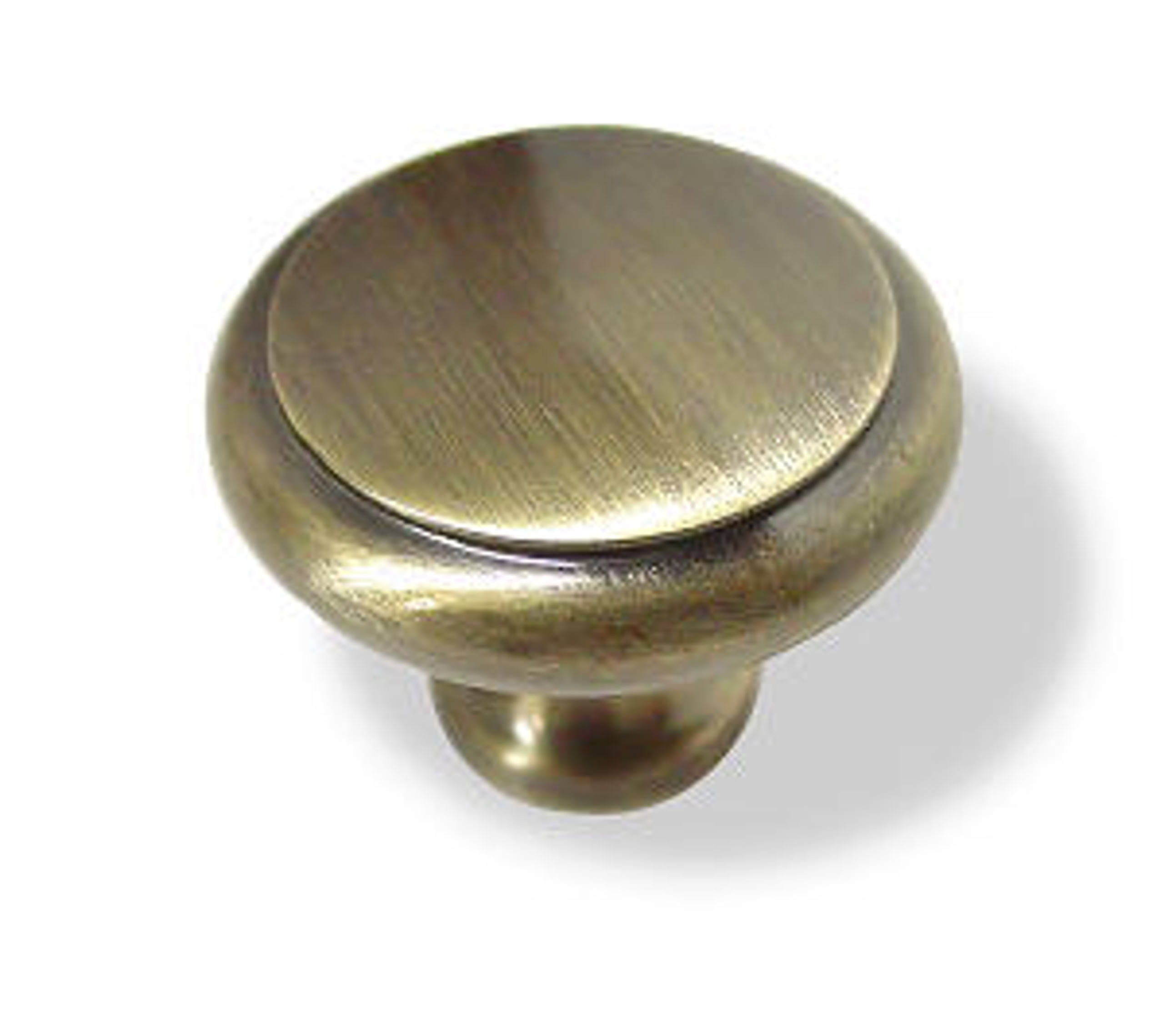 5/8" Small Jewel Box Knob Antique Brass D. Lawless Hardware