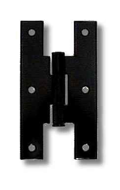"H" Hinge Single Black 3" For Flush Doors DLH5303MBK D. Lawless Hardware