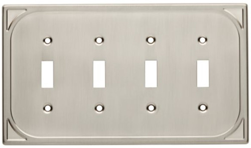 Cambray Double Switch Wall Plate Satin Nickel (144406) (W24567SNU