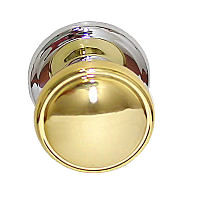 (AS IS) 2" Gainsborough BiFold Knob Brass & Chrome D. Lawless Hardware
