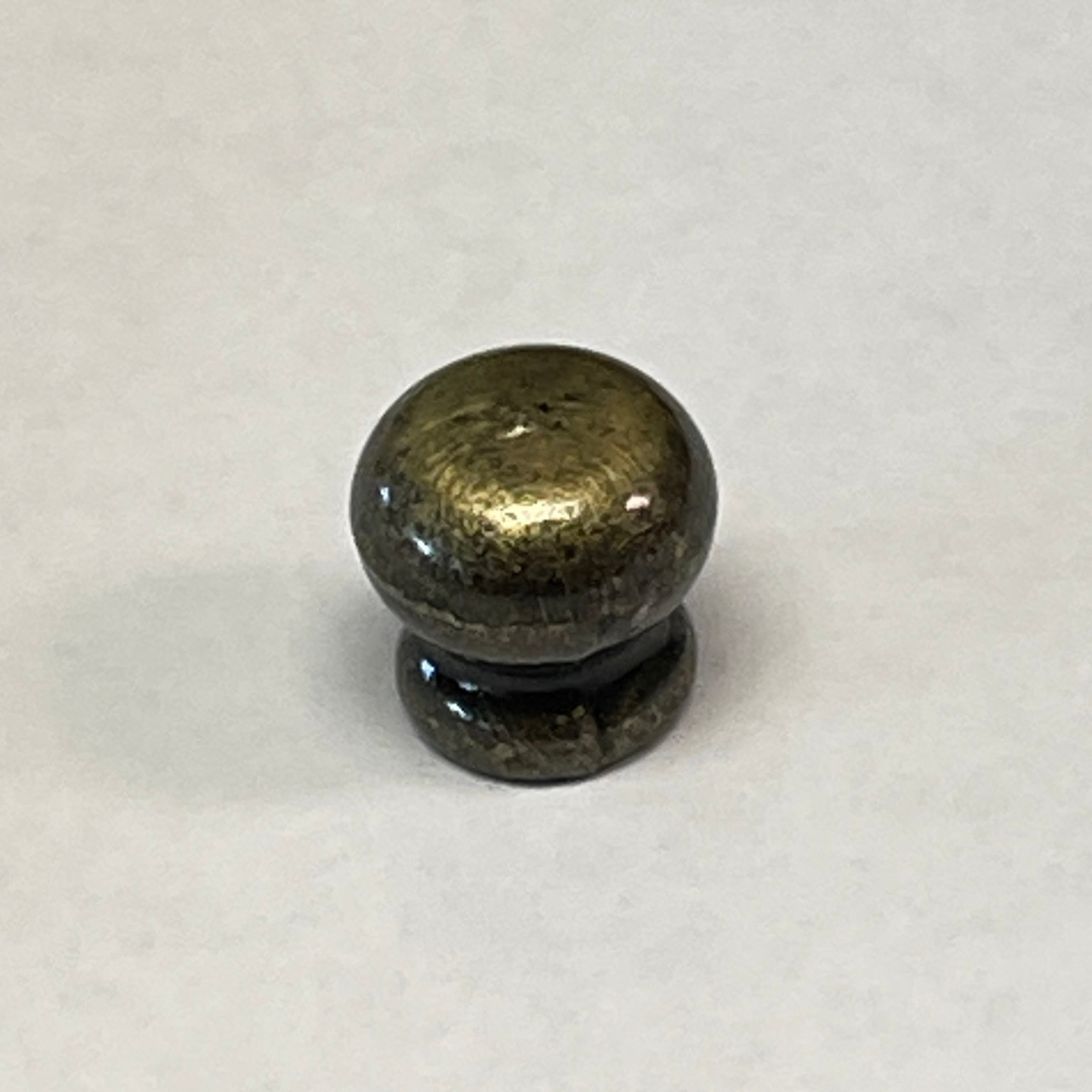 15/32" Jewelry Box Knob Brushed Antique Brass