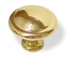 11/4" Traditional Knob Polished Brass